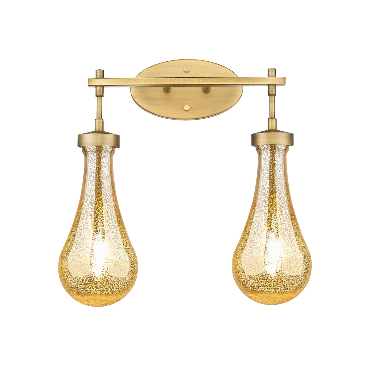 Owego 17-Inch 2-Light Bath Vanity Light 16.875-Inch High