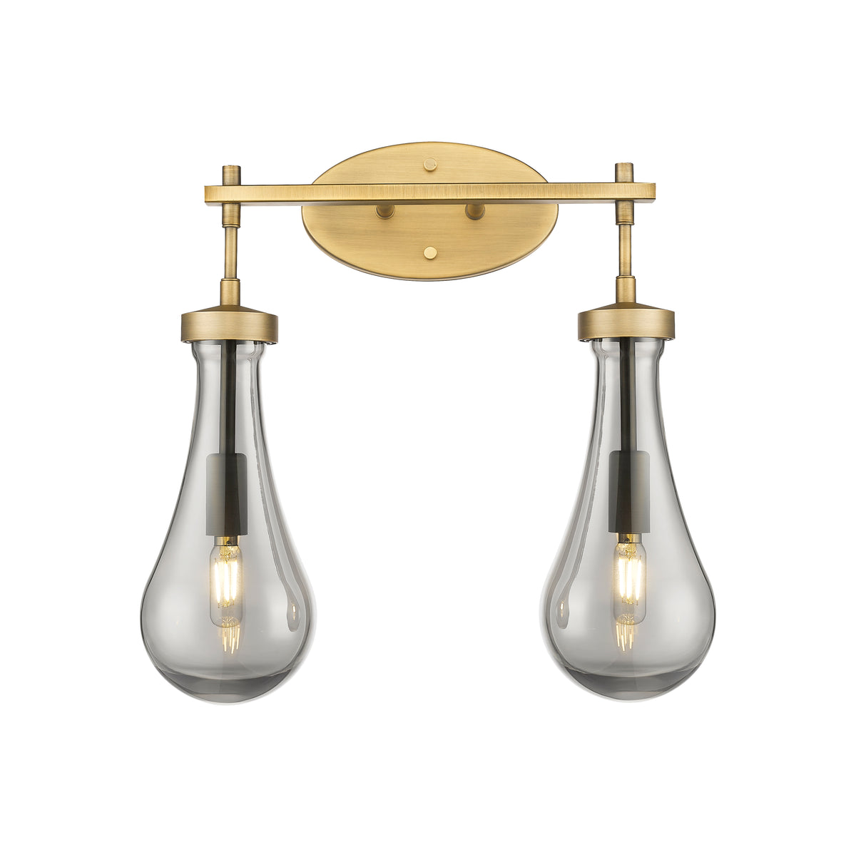 Owego 17-Inch 2-Light Bath Vanity Light 16.875-Inch High