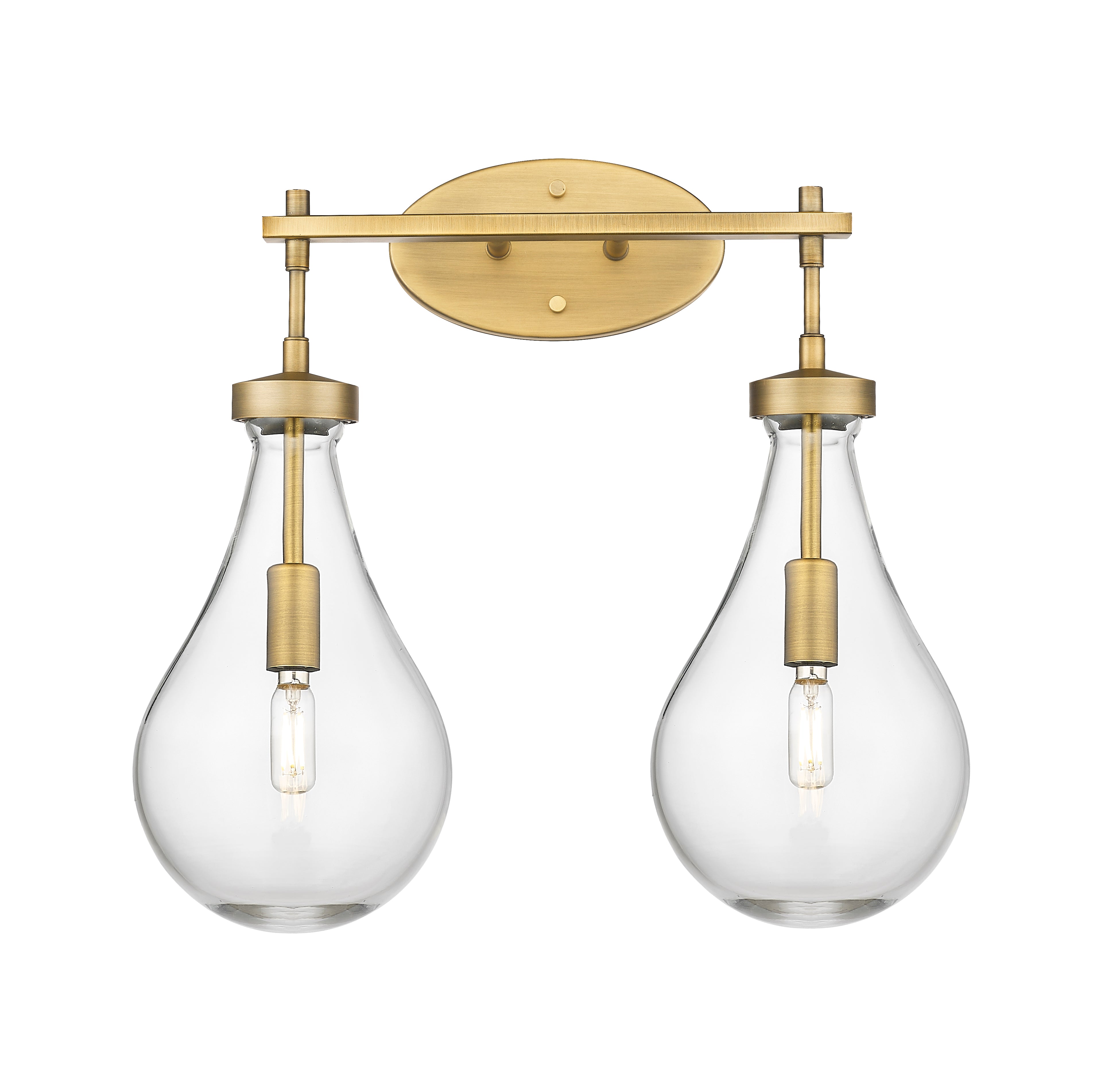 Downtown Urban Bath Vanity Light Cast Brass