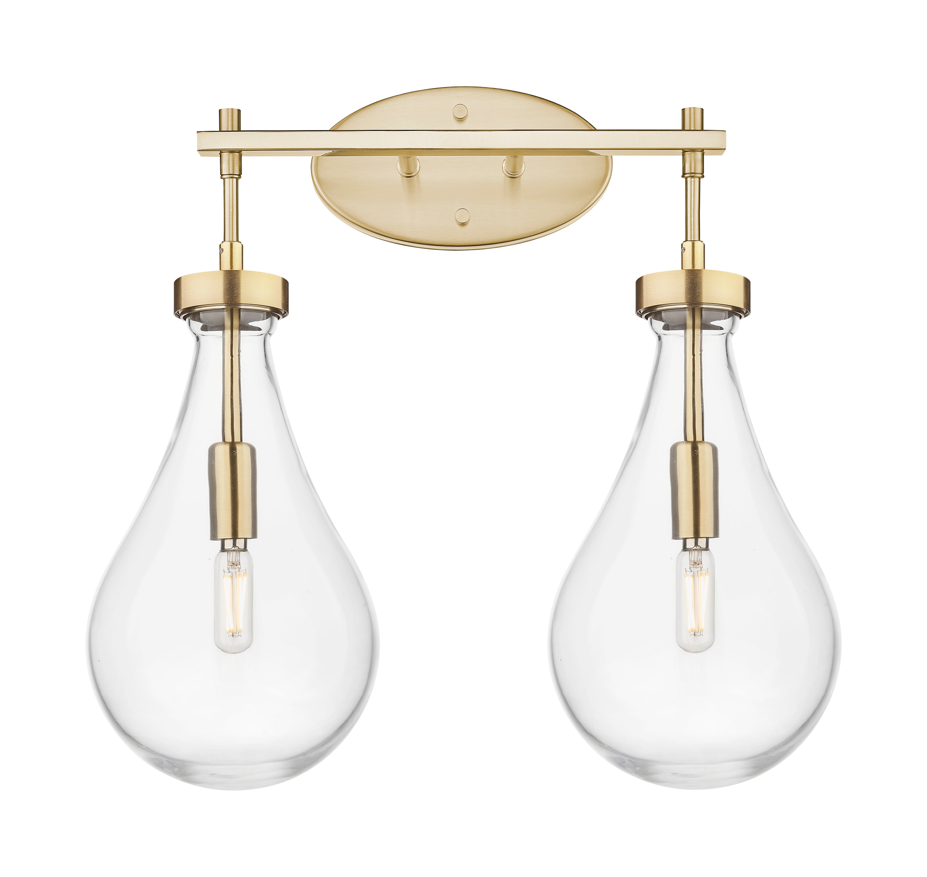 Downtown Urban Bath Vanity Light Cast Brass