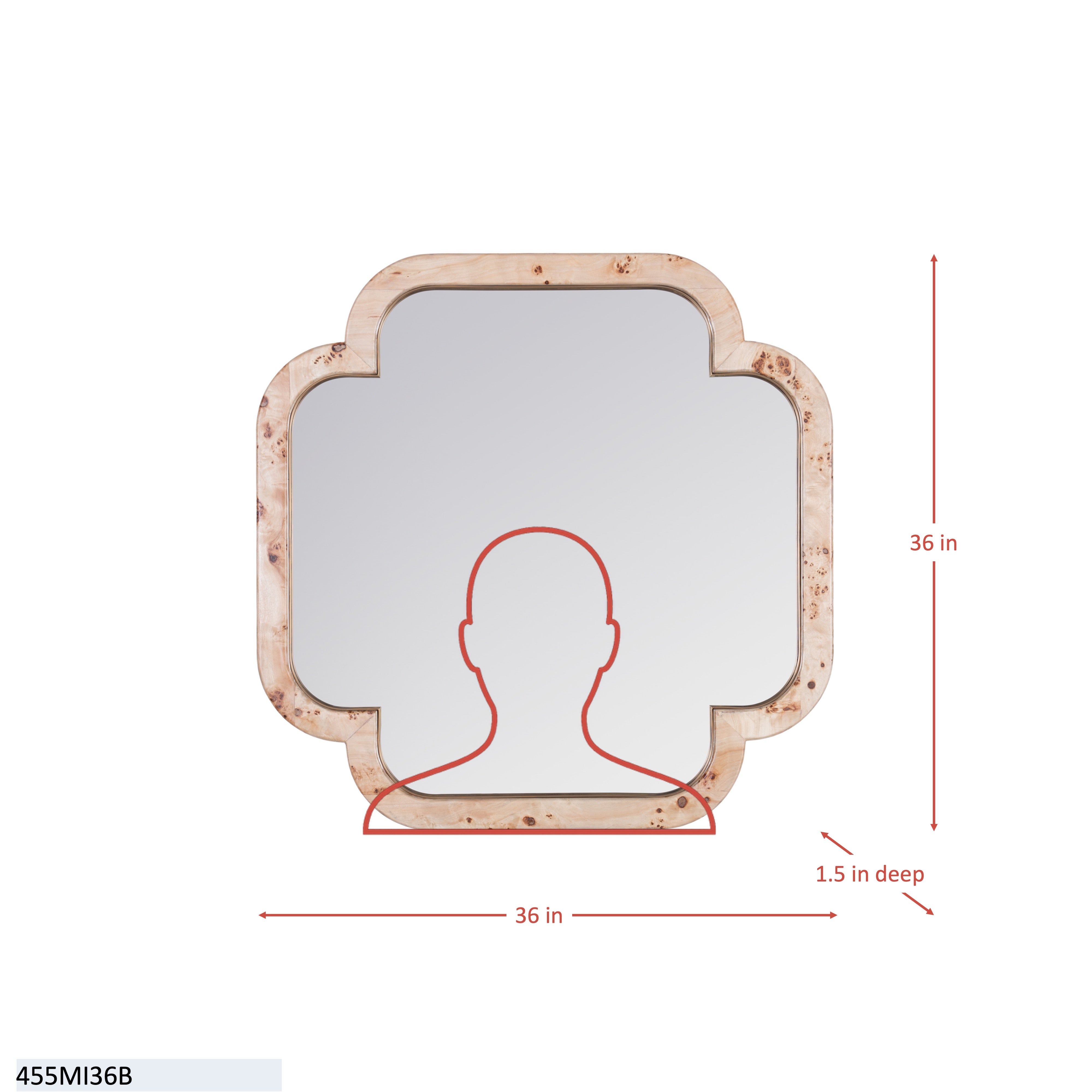 Swiss 36x36 Wall Mirror
