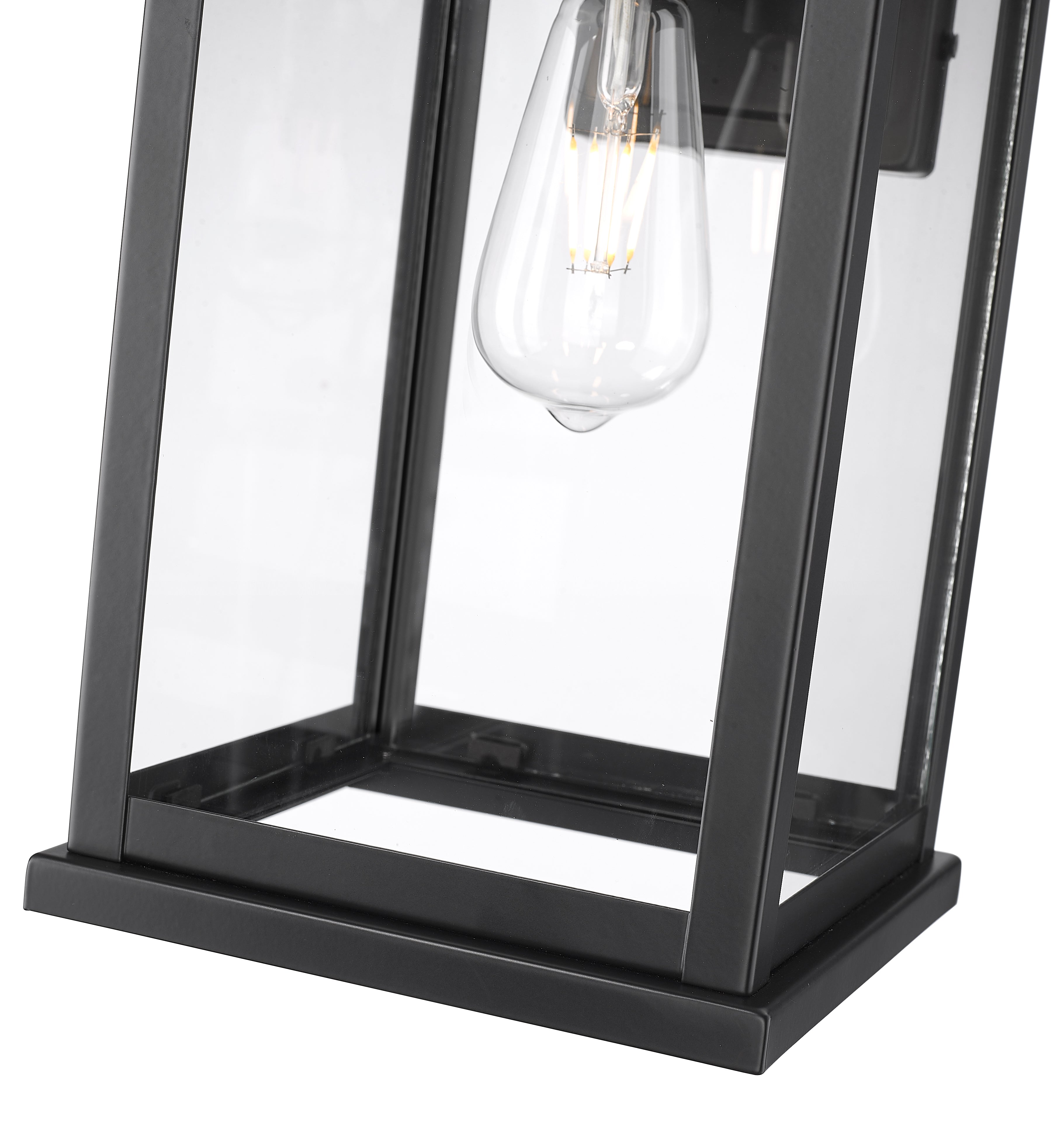 8.5'' Bowton II Powder Coated Black 1 Light Wall Sconce