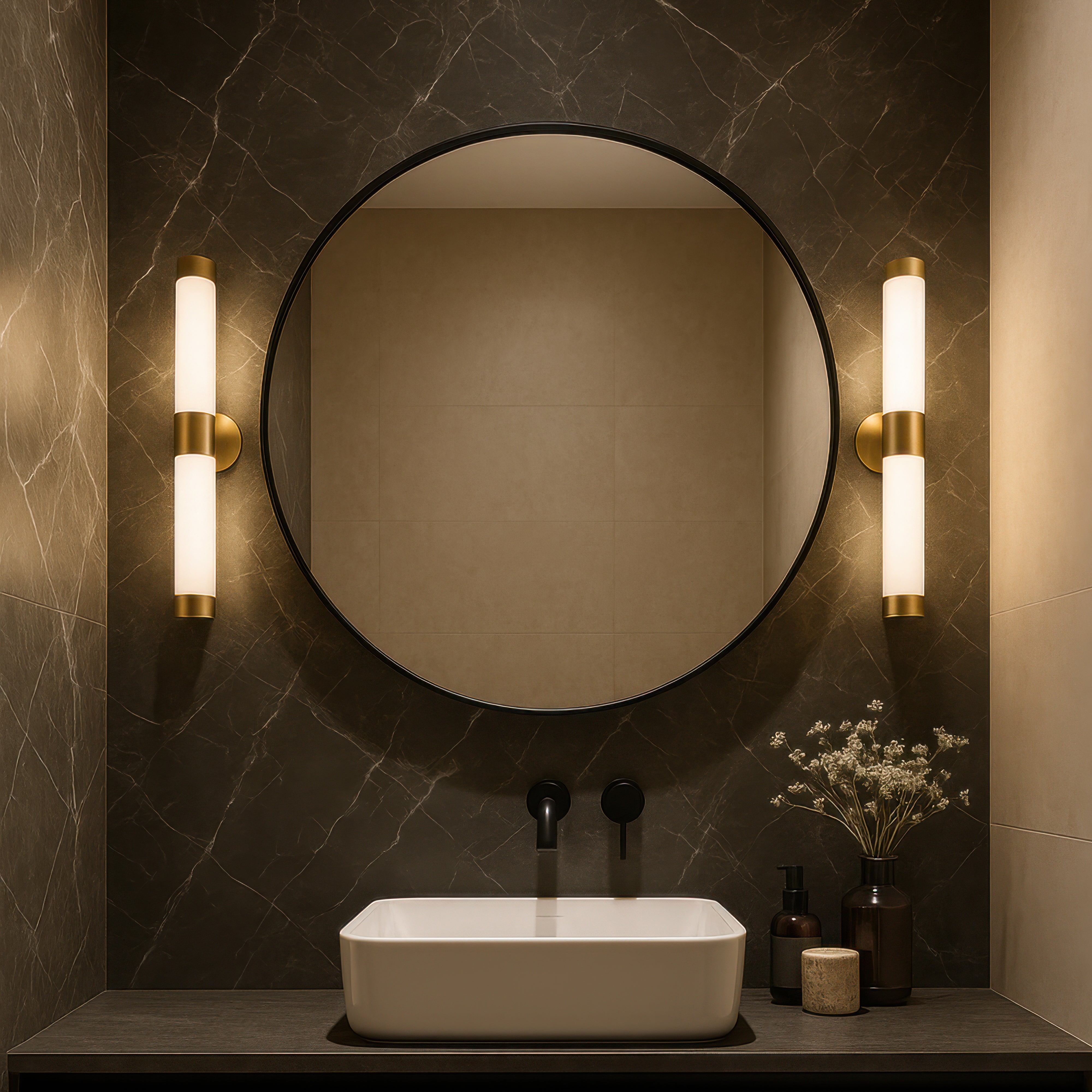 Tablet 30-in Round Wall Mirror