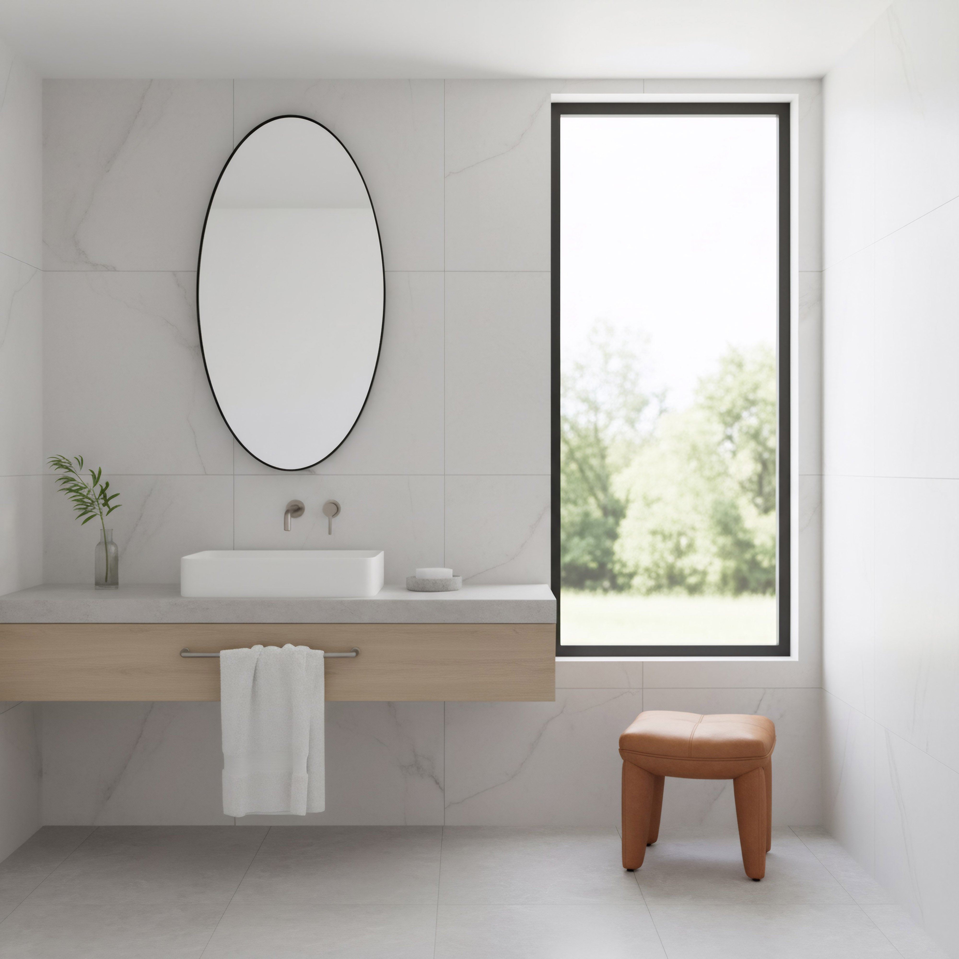 Tablet 24 x 40 Oval Mirror