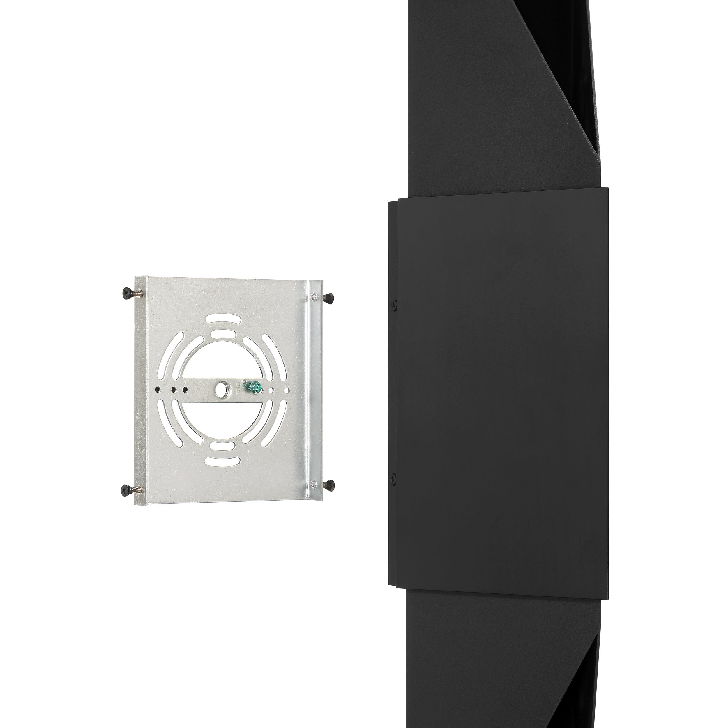 Brera 30-inch 2-light Matte Black and Textured Black Exterior Wall Sconce