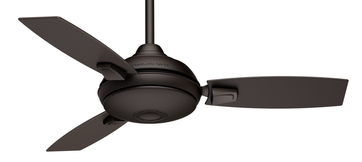Casablanca 44 inch Verse Maiden Bronze Damp Rated Ceiling Fan with LED Light Kit and Handheld Remote