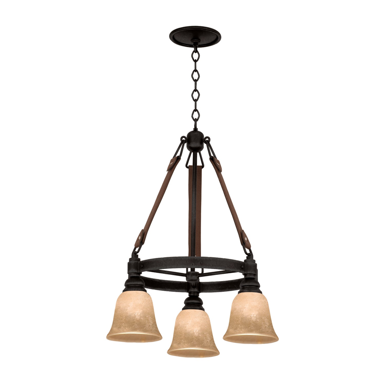 26.5'' Rodeo Drive 3 Light Black Chandelier