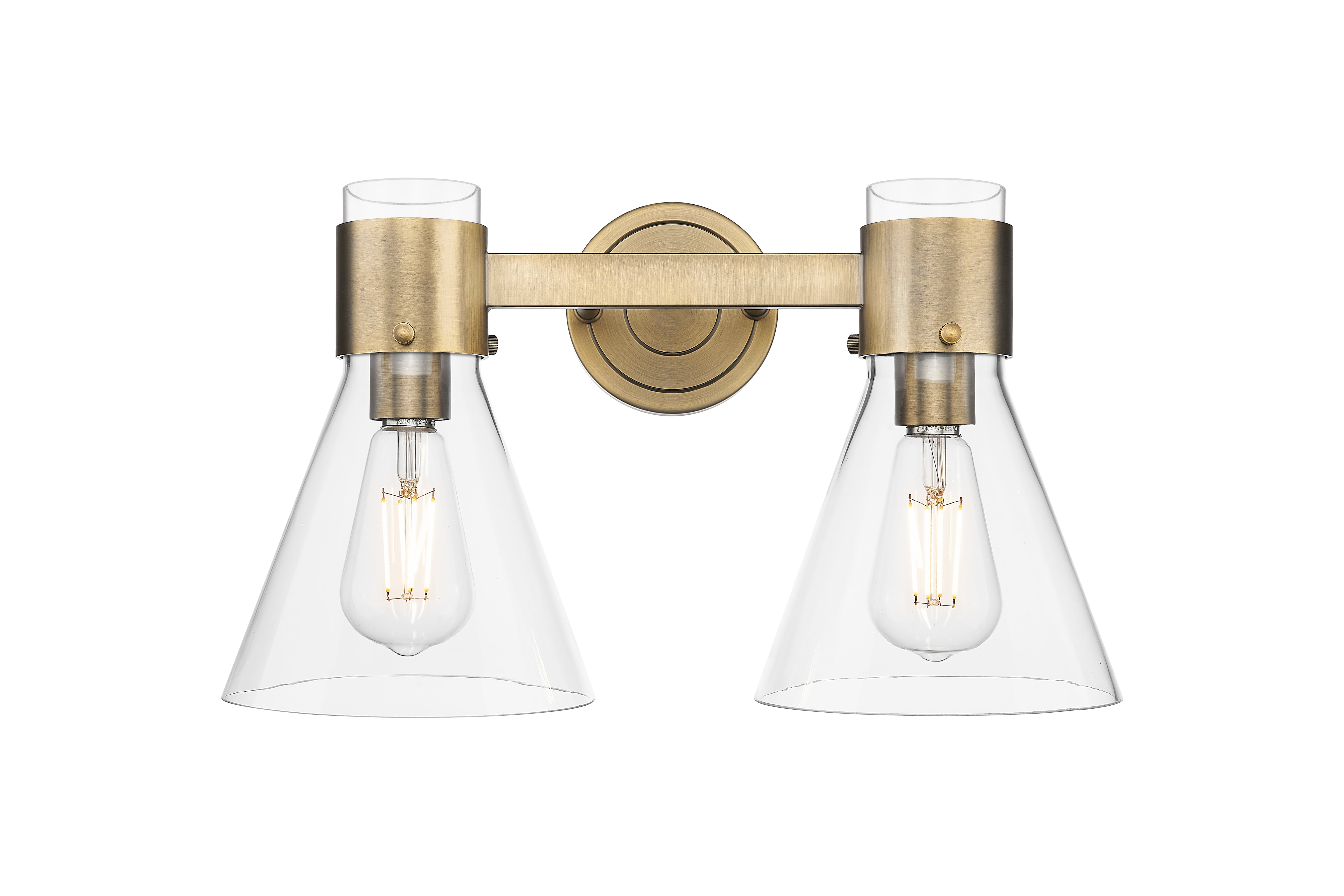 Downtown Urban Bath Vanity Light Cast Brass