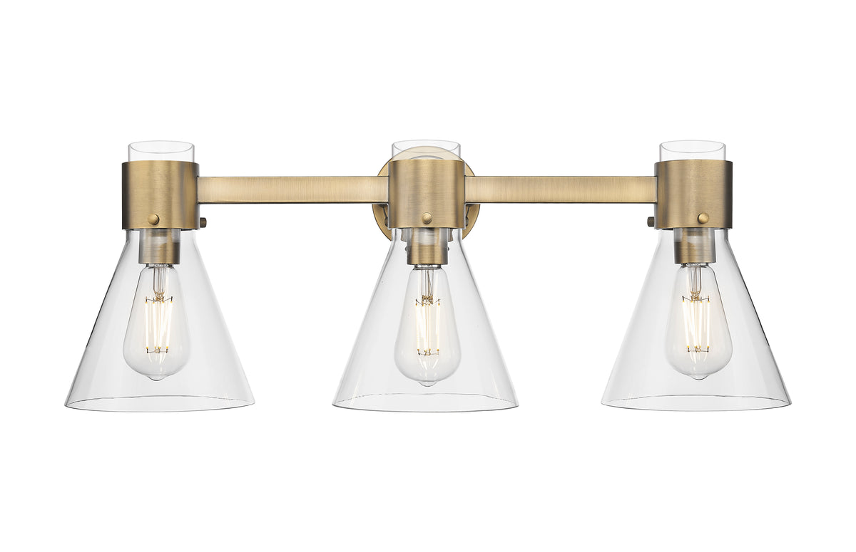 Lawton Cone 27-Inch 3-Light Bath Vanity Light