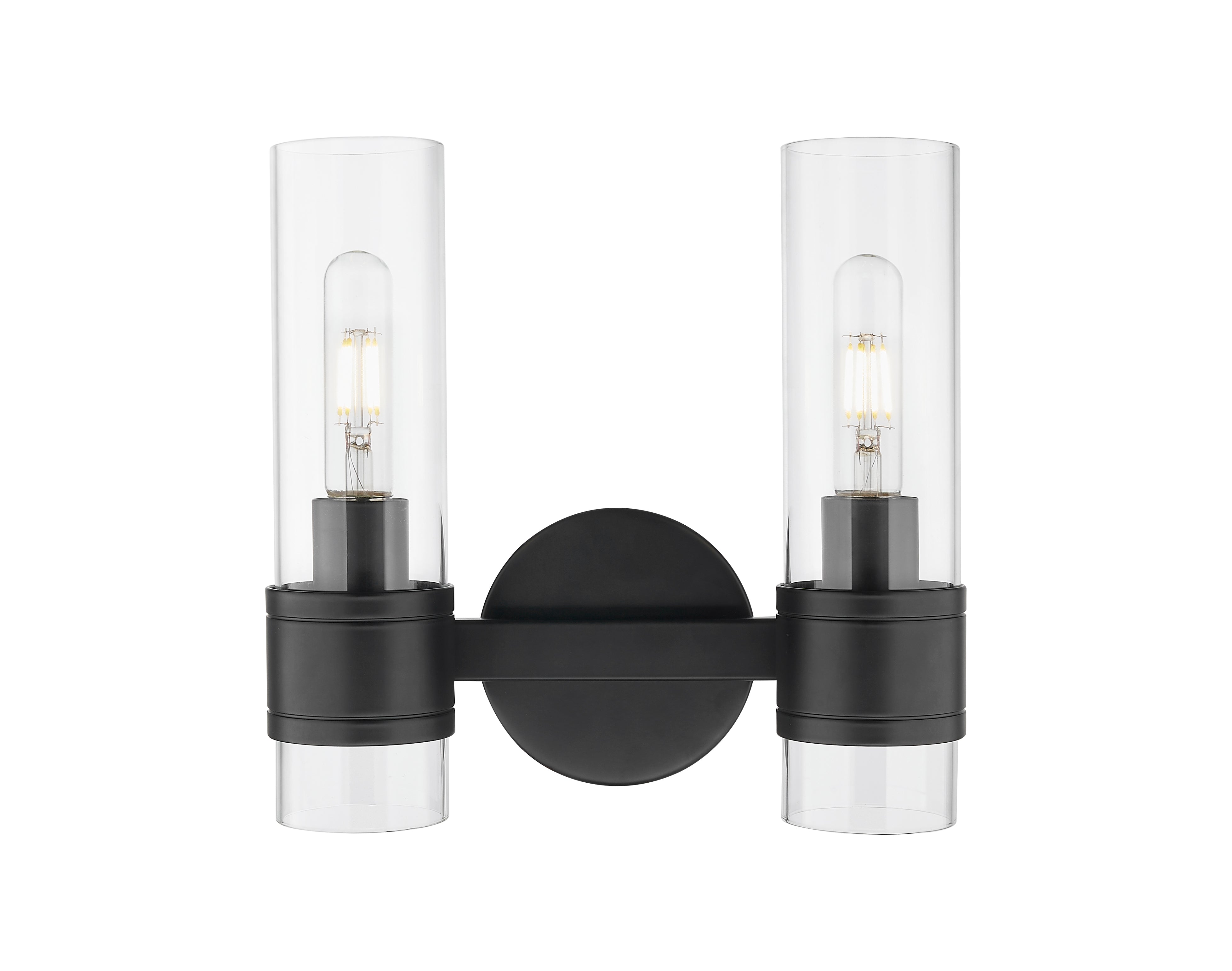 Downtown Urban Sconce Cast Brass Glass