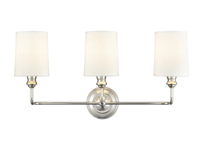 22'' Leena Polished Nickel 3 Light Bath Vanity