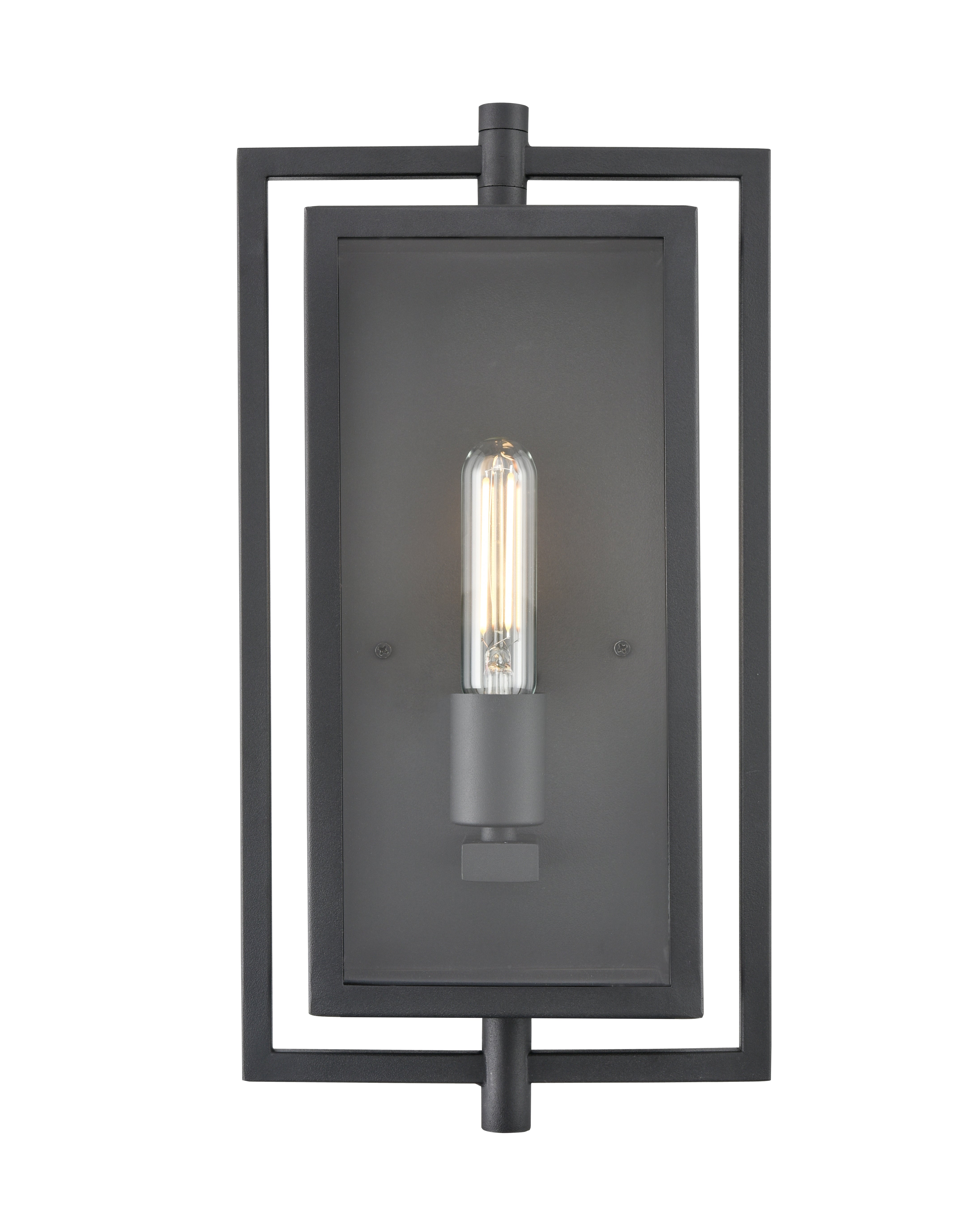 8.3'' Rankin Textured Black 1 Light Wall Sconce