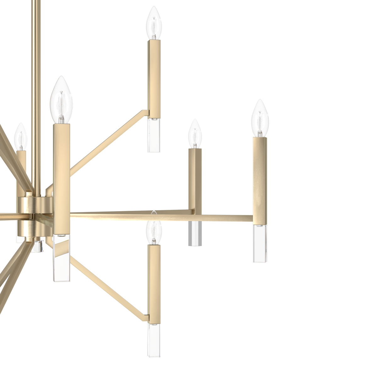 Sunjai 40-inch 12-light Alturas Gold Chandelier