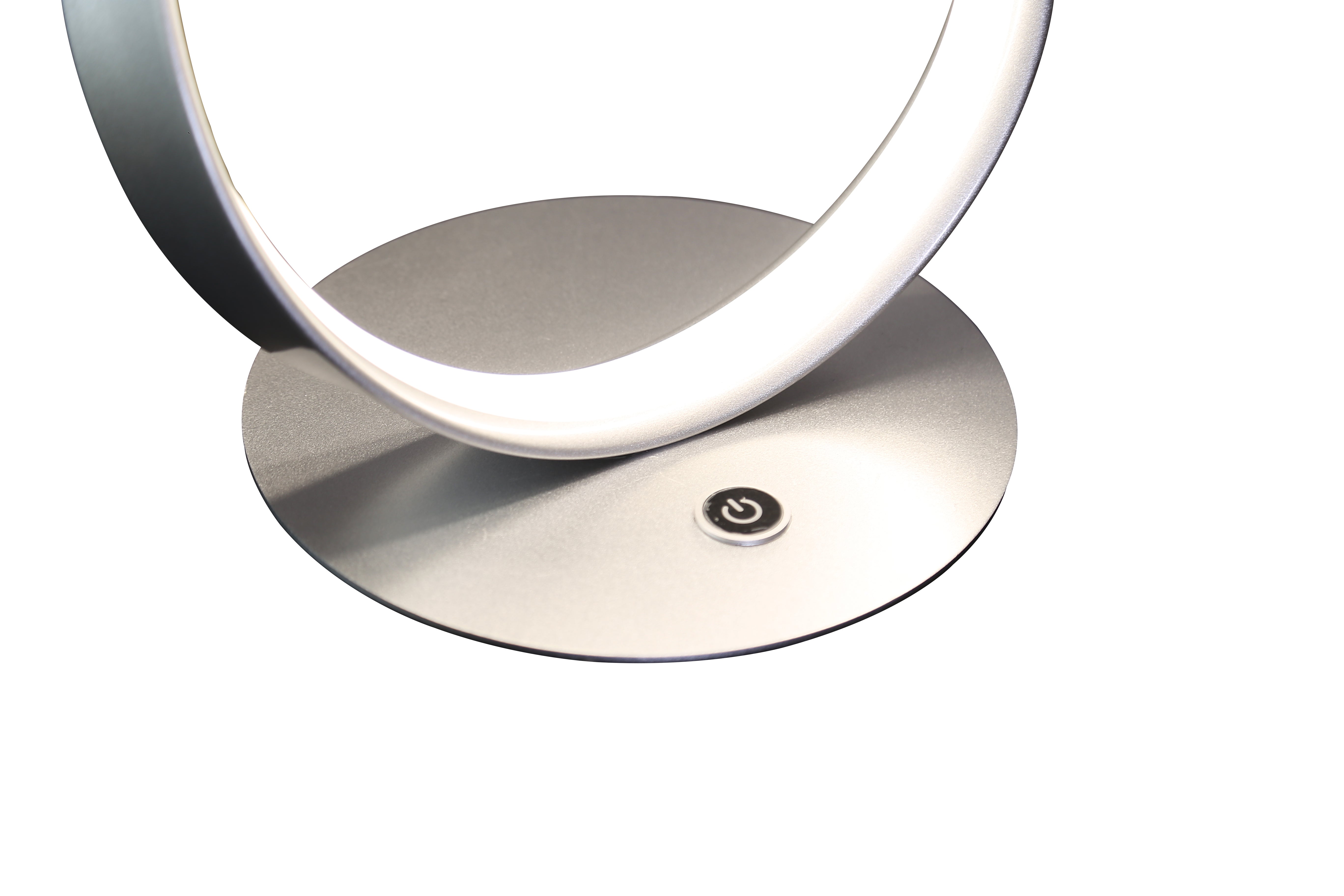 Amsterdam Silver Table Lamp | LED Strip & Touch Dimmer