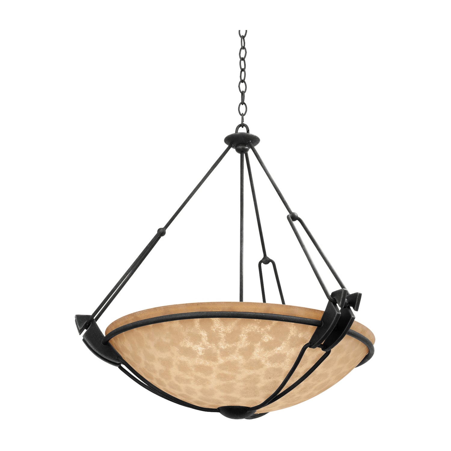 28'' Grande 3 Light Black Pendant
