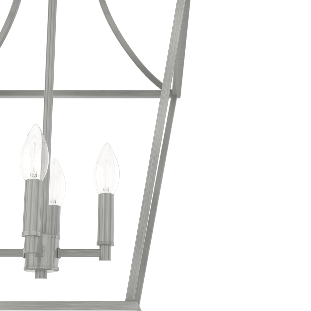 Laurel Ridge 15-inch 4-light Brushed Nickel Lantern Pendant