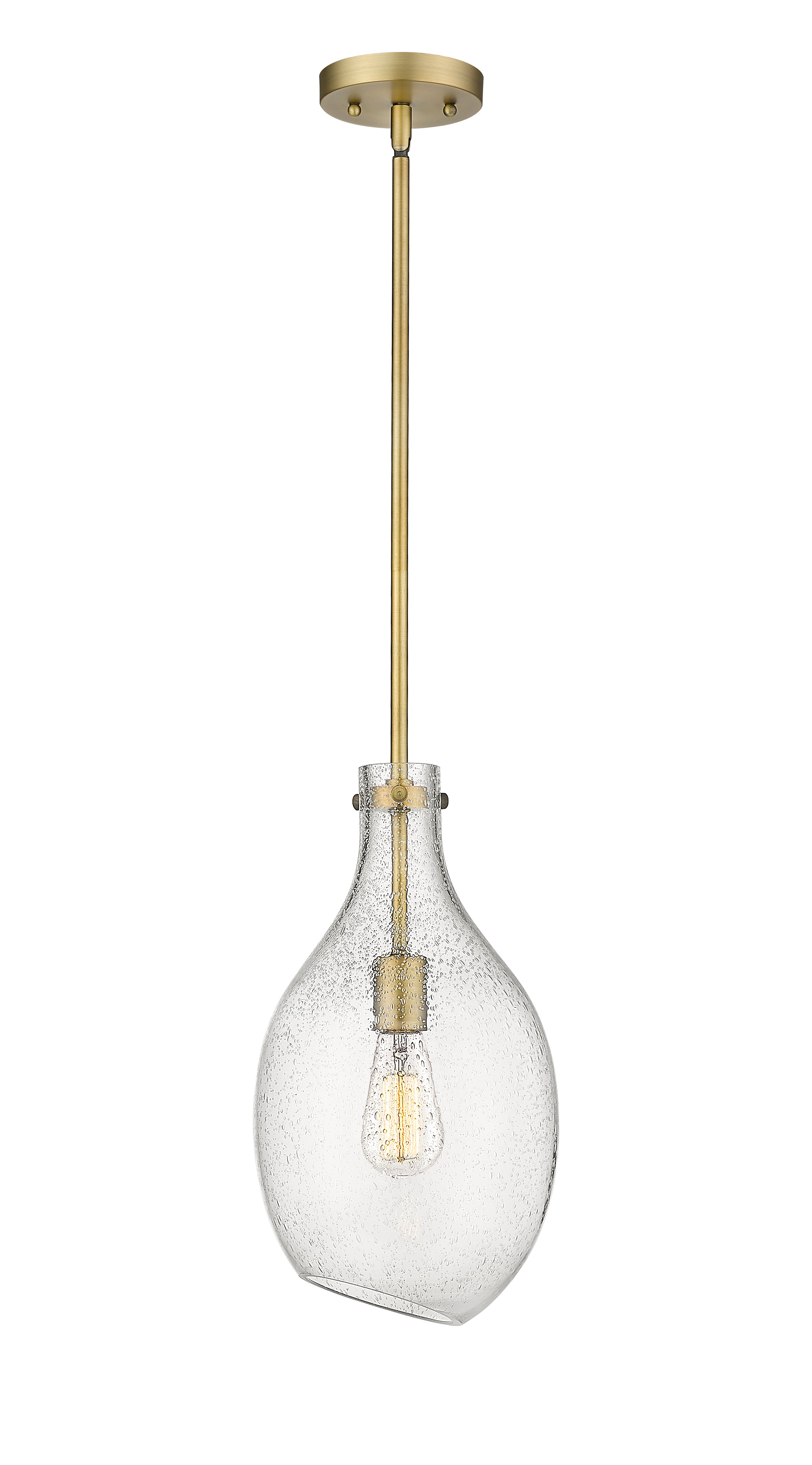 Norwalk Mini Pendant Brushed Brass 8.5 Inch