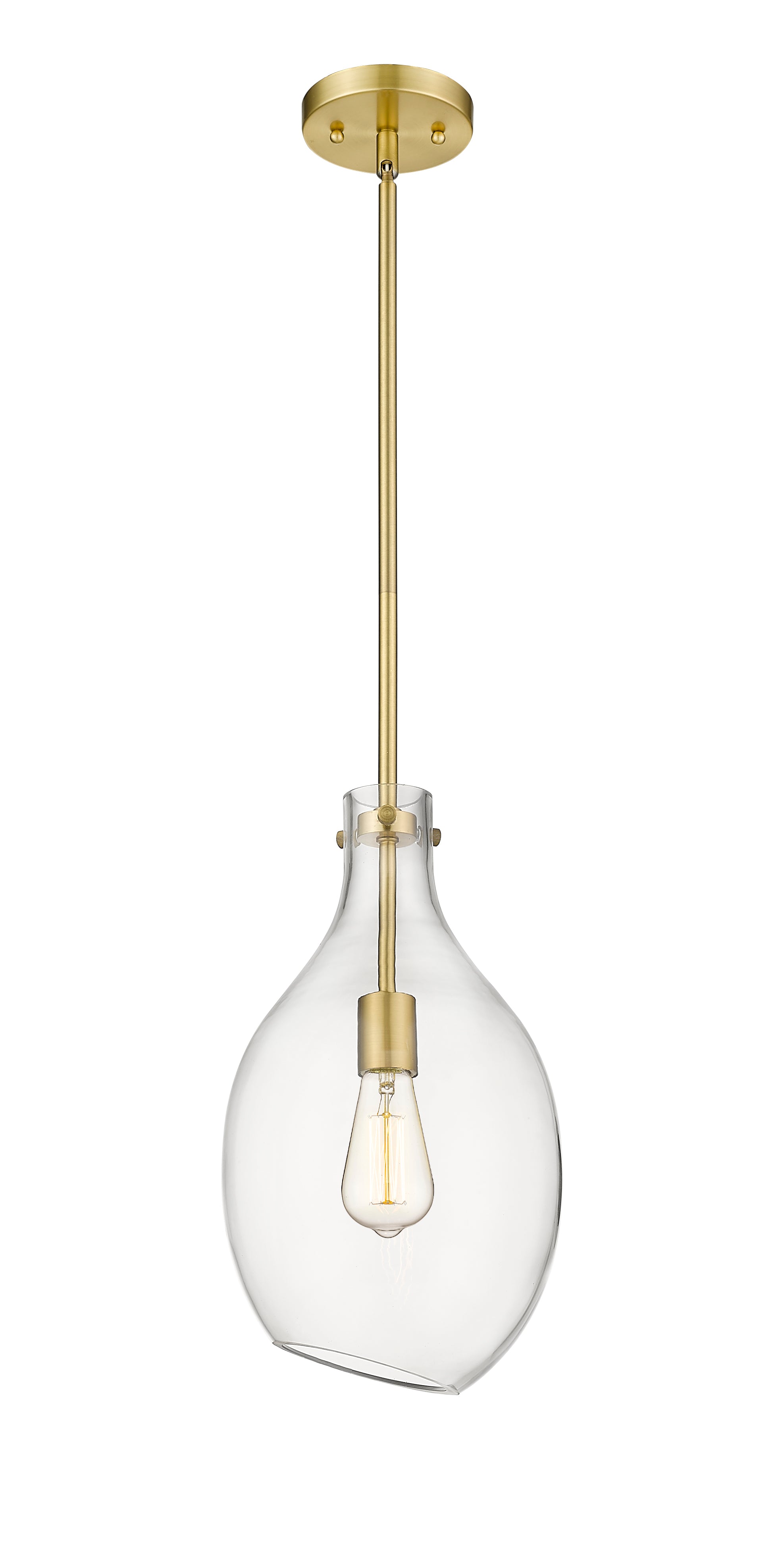 Norwalk Mini Pendant Brushed Brass 6W