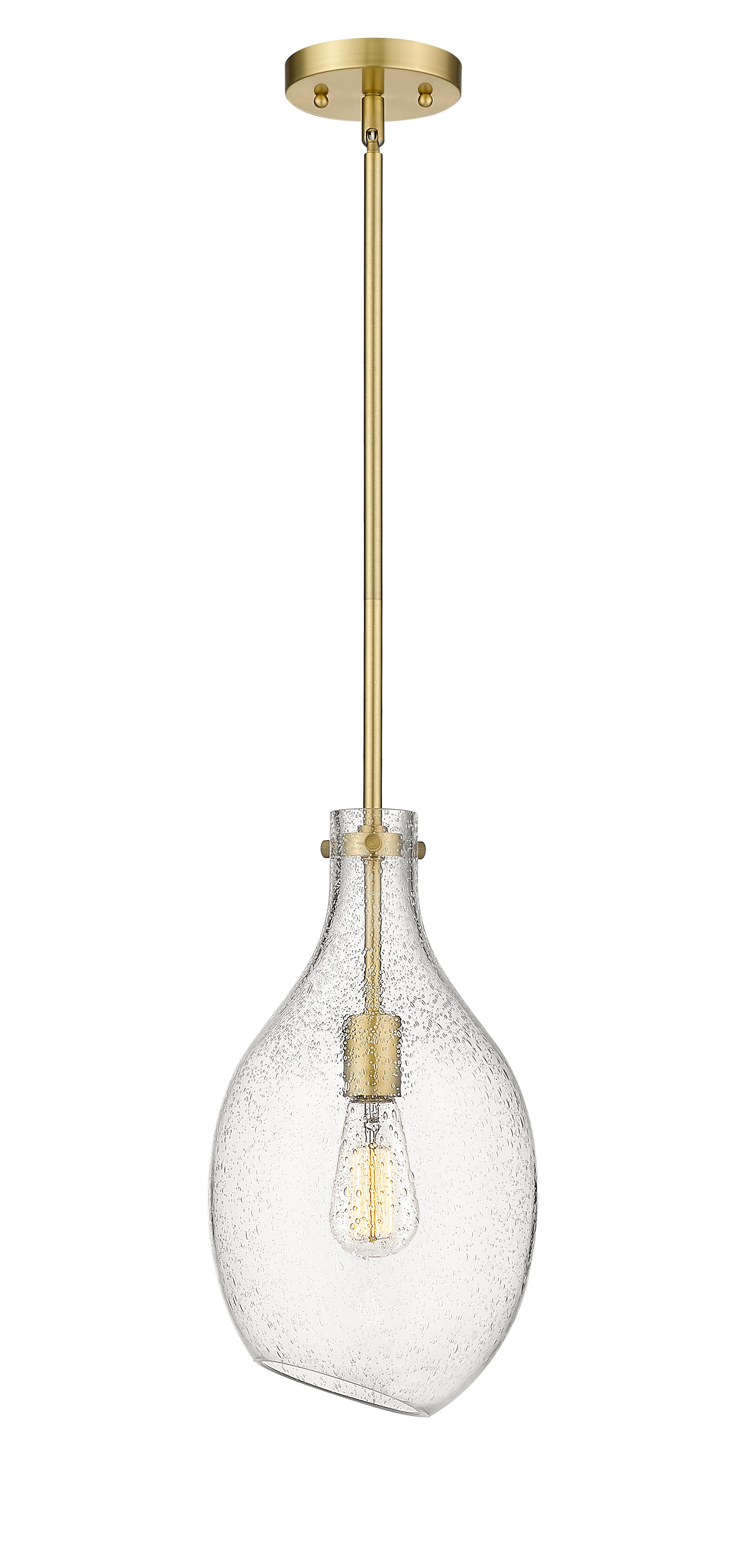 Norwalk Mini Pendant Brushed Brass 8.5 Inch