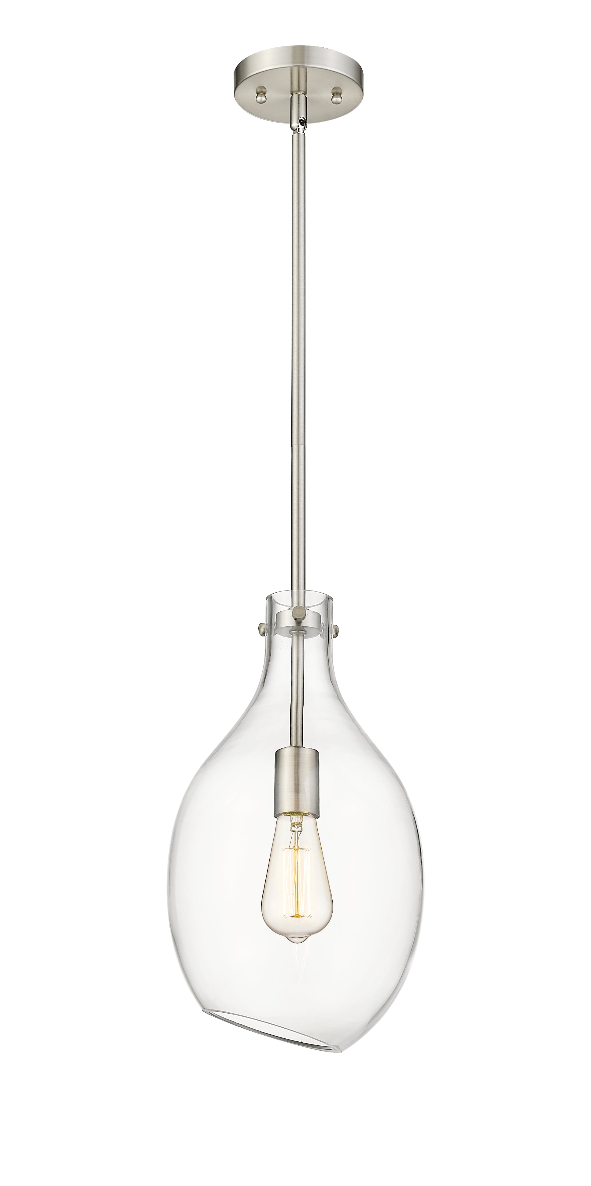 Norwalk Mini Pendant Brushed Brass 8.5 Inch