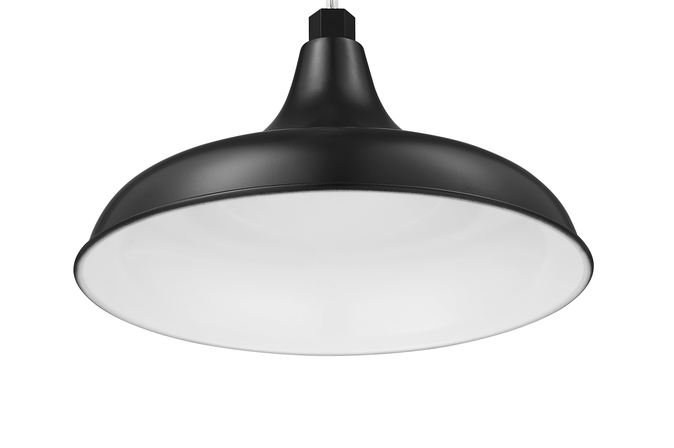 14-inch R Series Satin Black Modified Warehouse Shade