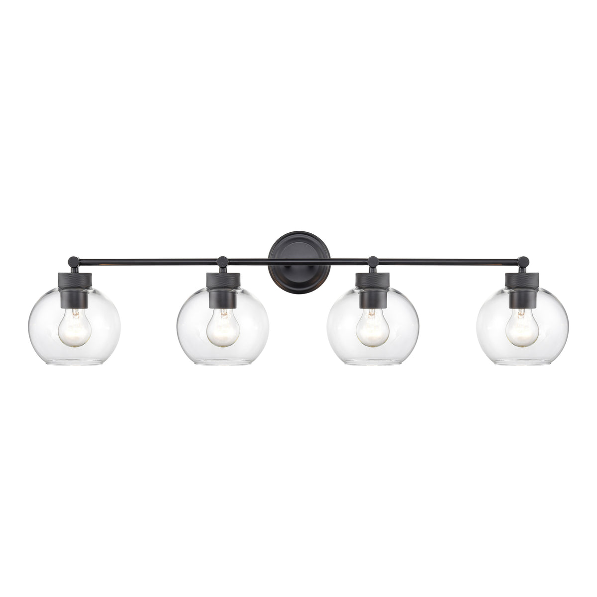35'' Jonatan Matte Black 4 Light Bath Vanity