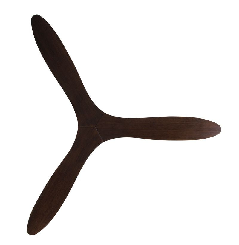 56 Inch DC WiFi Indoor Outdoor Smart Fan in Brushed Chrome with Koa Blades