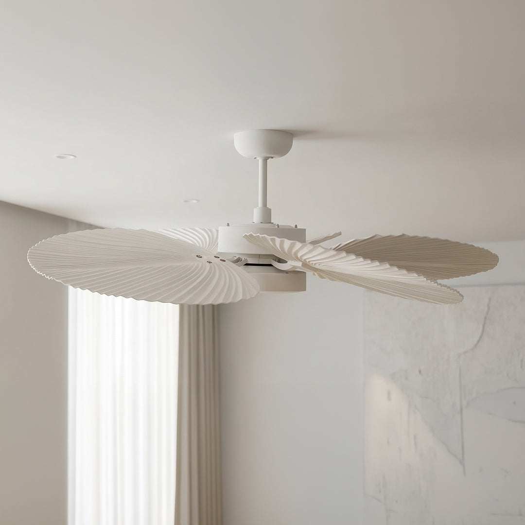 Bali 52 Inch White Fan with LED Light Antique White with Remote Included