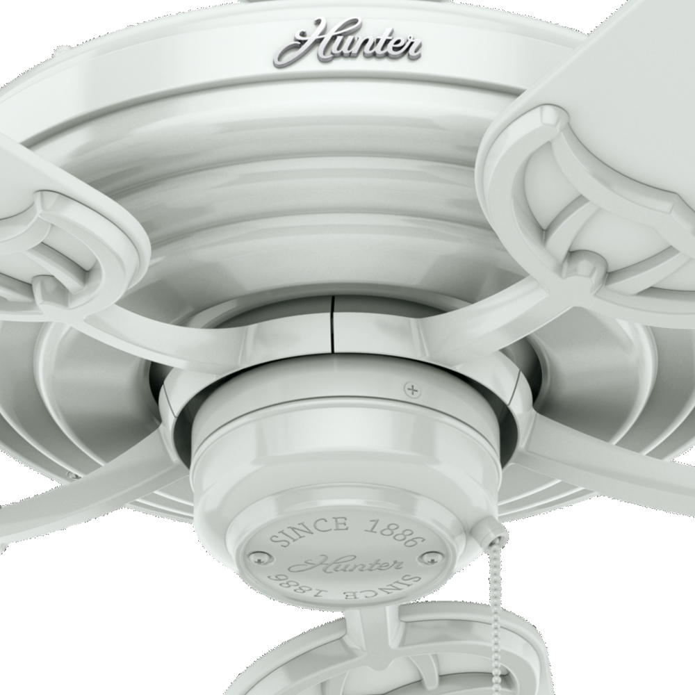 52 inch Sea Air White Indoor/Outdoor Ceiling Fan and Pull Chain