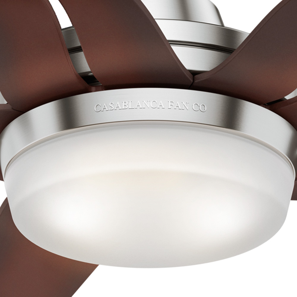 Casablanca 56 inch Correne Brushed Nickel Ceiling Fan with LED Light Kit and Handheld Remote