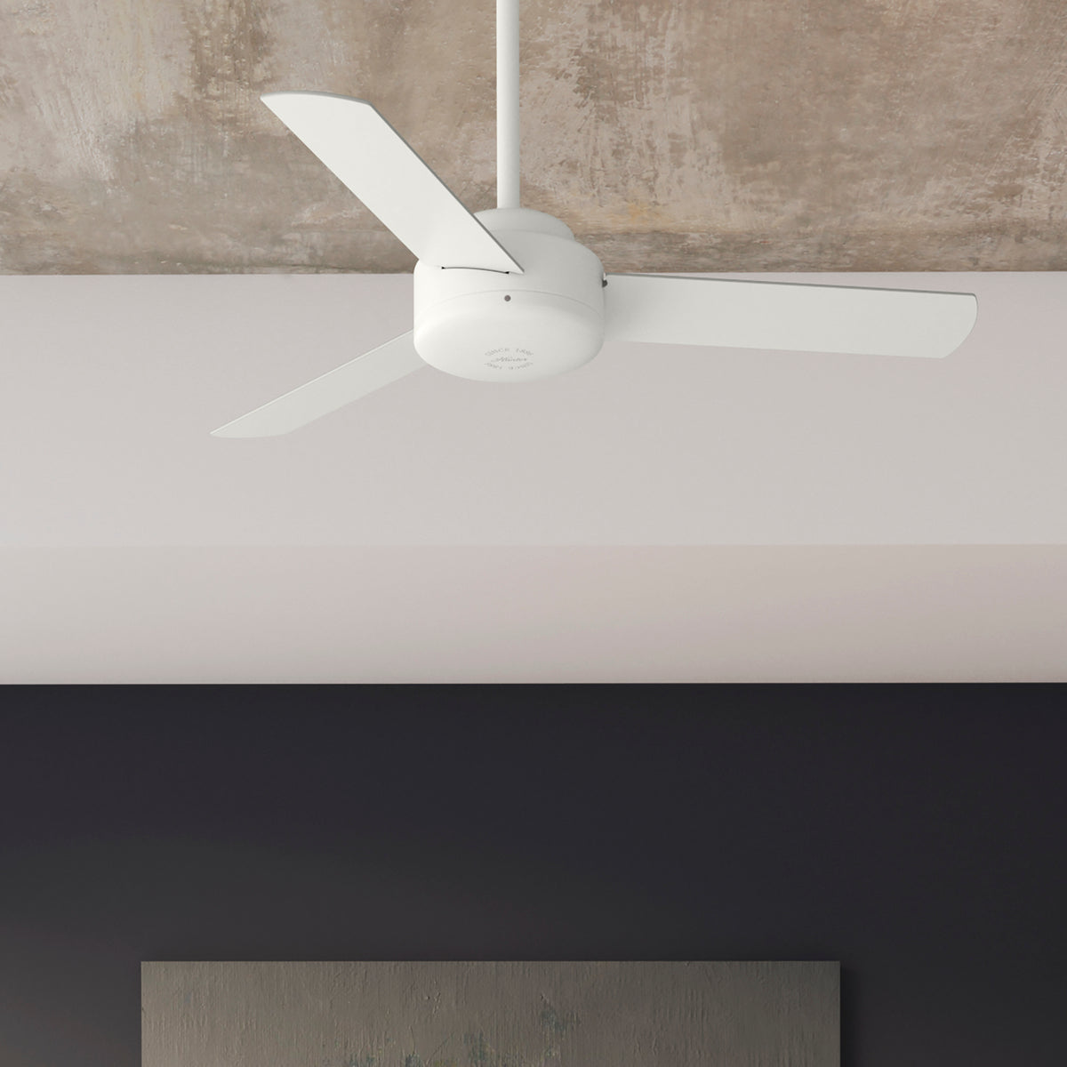 44 inch Presto Matte White Ceiling Fan and Wall Control