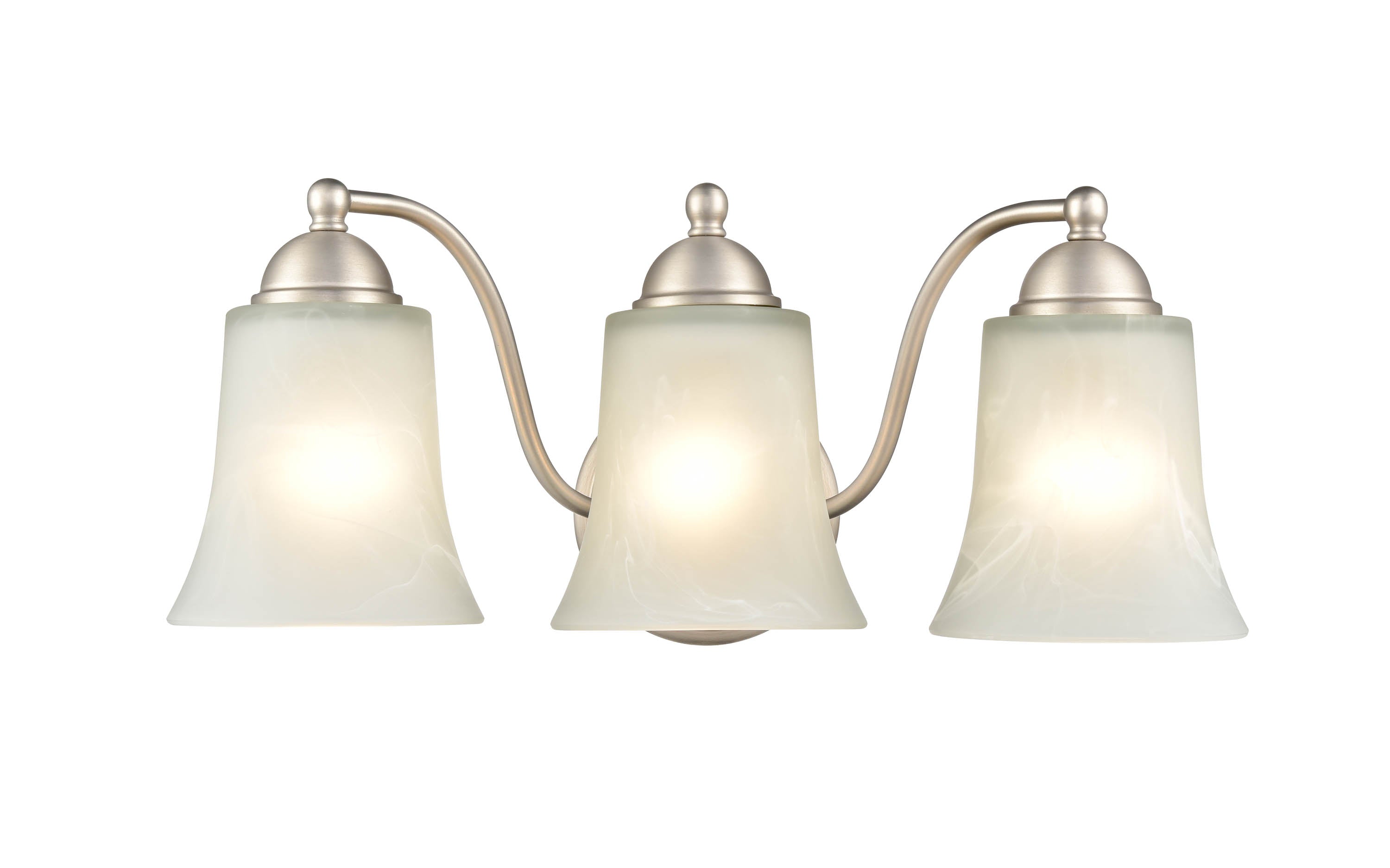 18'' Abelia Satin Nickel 3 Light Bath Vanity