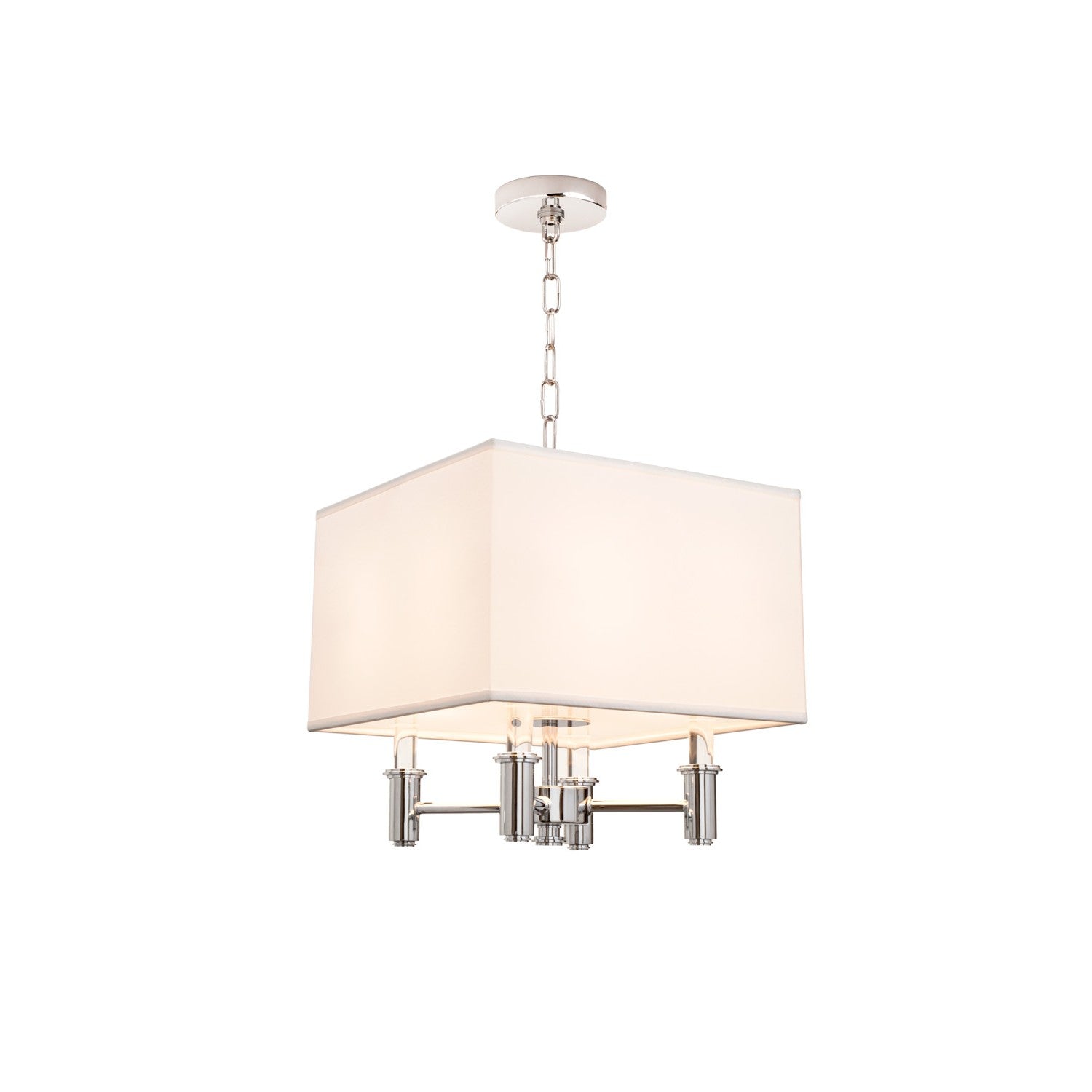 16.5'' Dupont 4 Light Polished Chrome Semi-Flush Mount