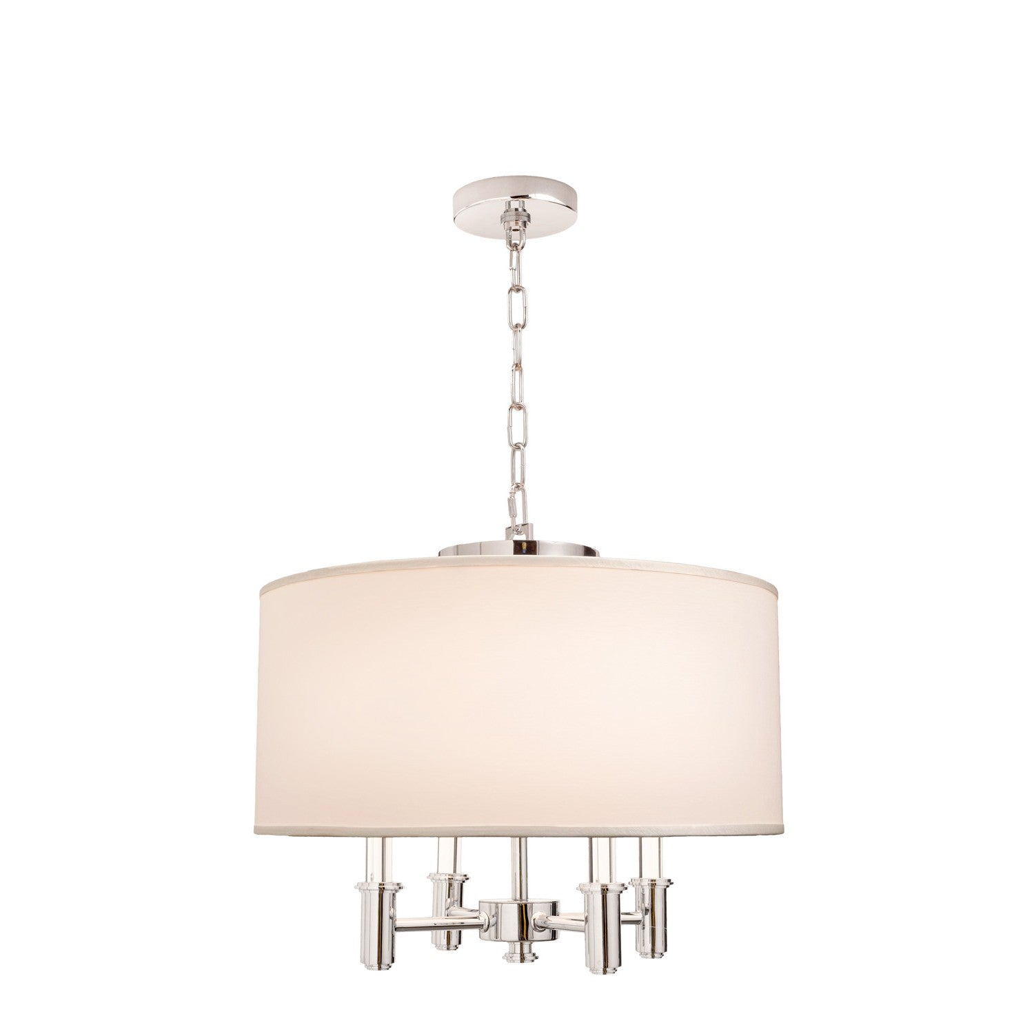 16.5'' Dupont 4 Light Polished Chrome Semi-Flush Mount