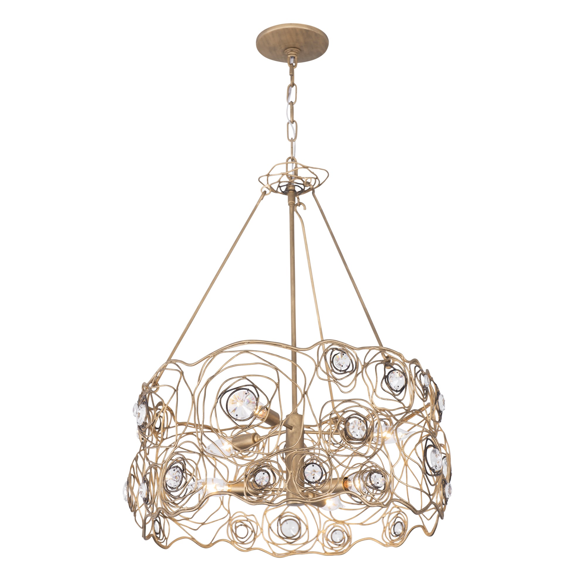 Ethereal Rose 6 Light Chandelier