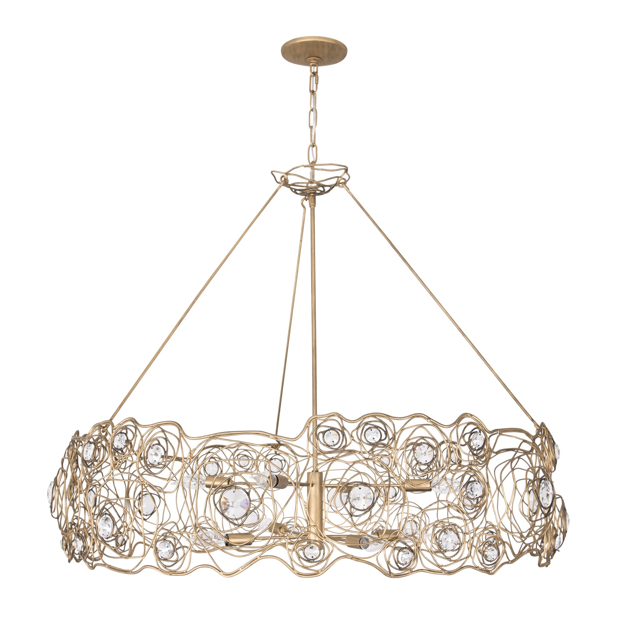 Ethereal Rose 8 Light Chandelier