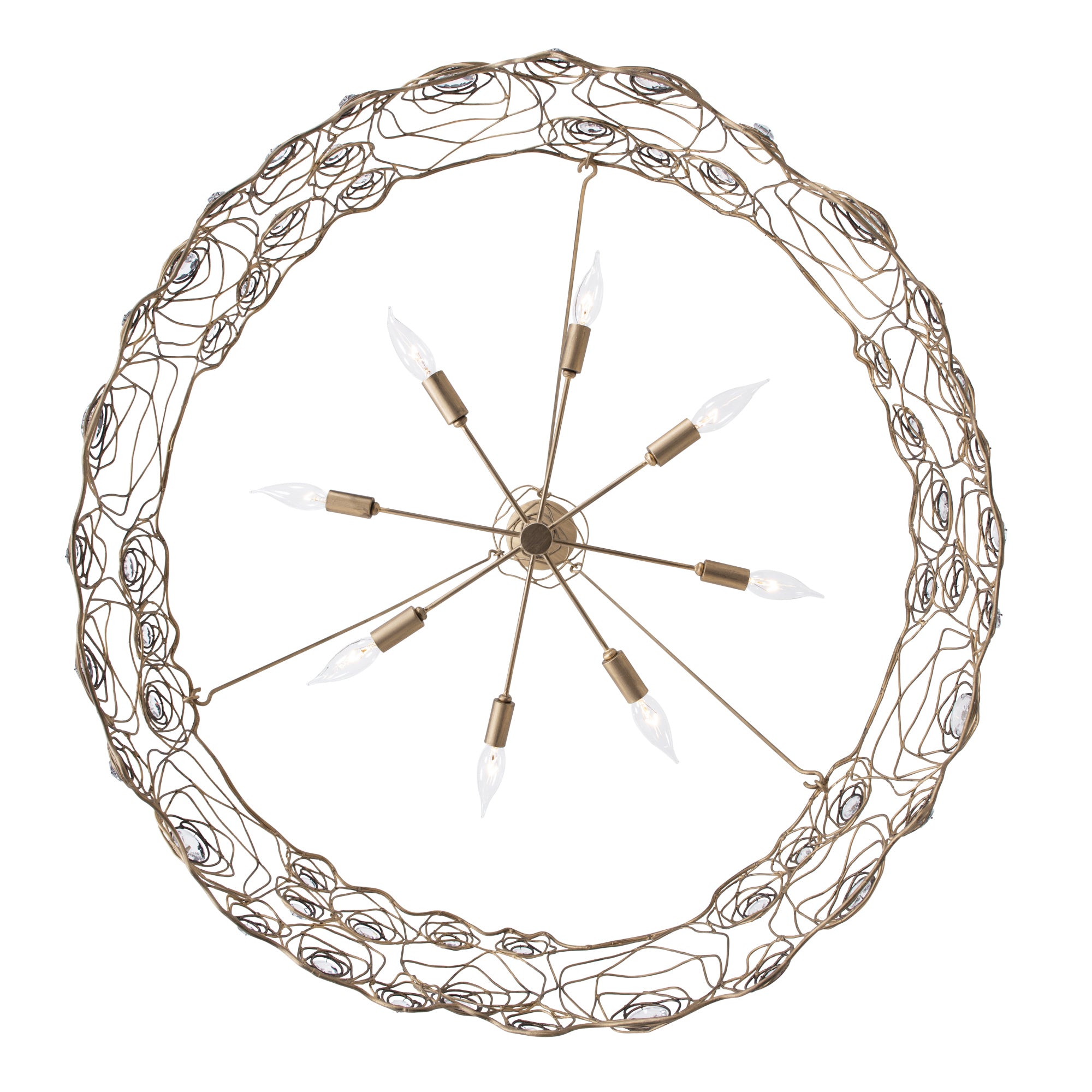 Ethereal Rose 8 Light Chandelier