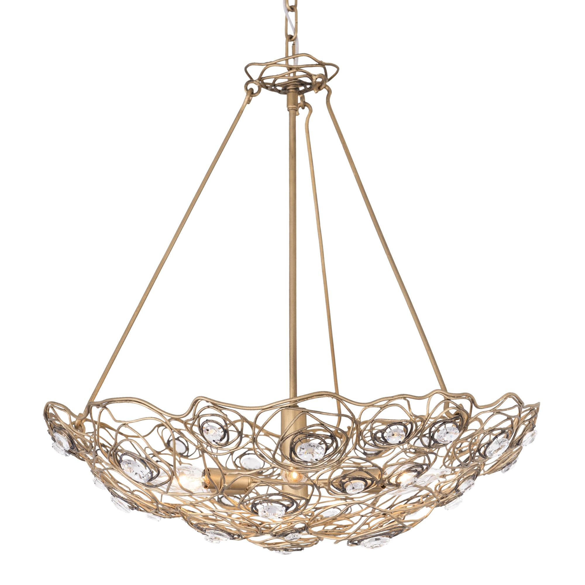 Ethereal Rose 6 Light Inverted Pendant