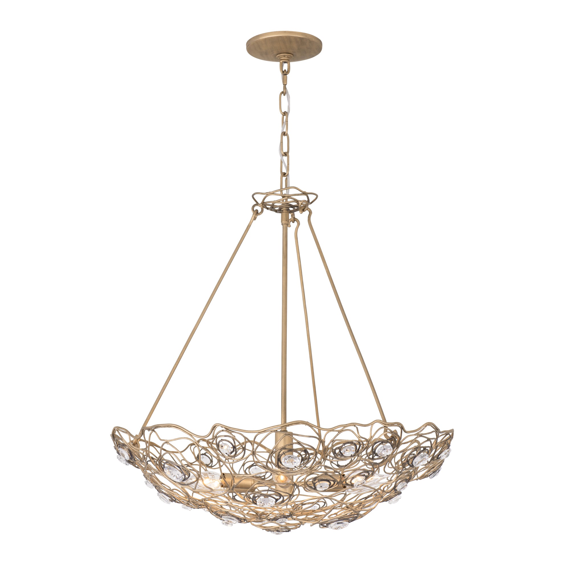 Ethereal Rose 6 Light Inverted Pendant