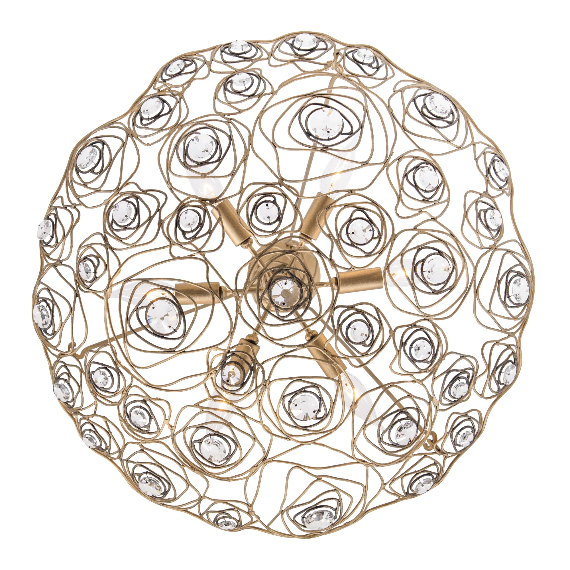 Ethereal Rose 6 Light Inverted Pendant