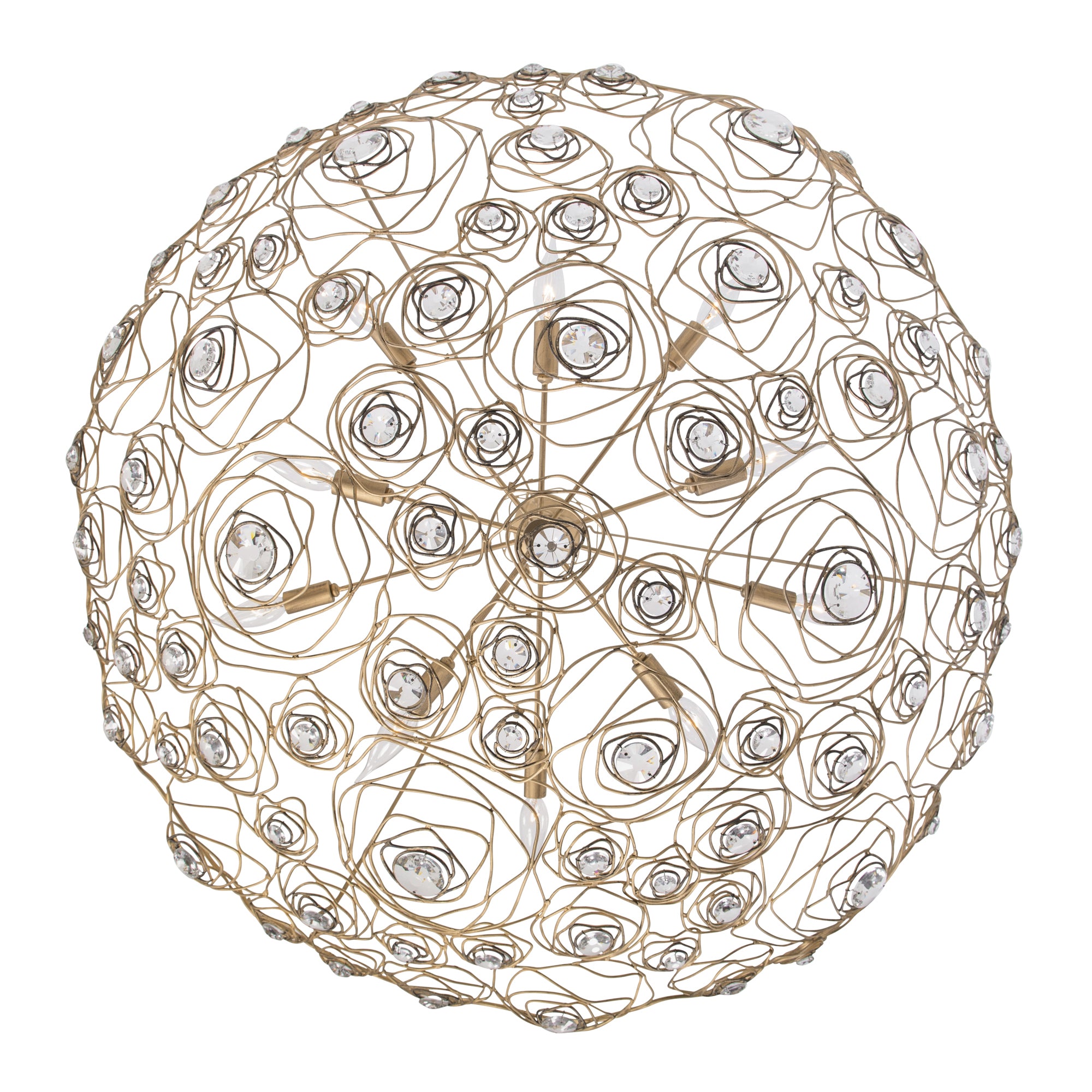 Ethereal Rose 10 Light Inverted Pendant