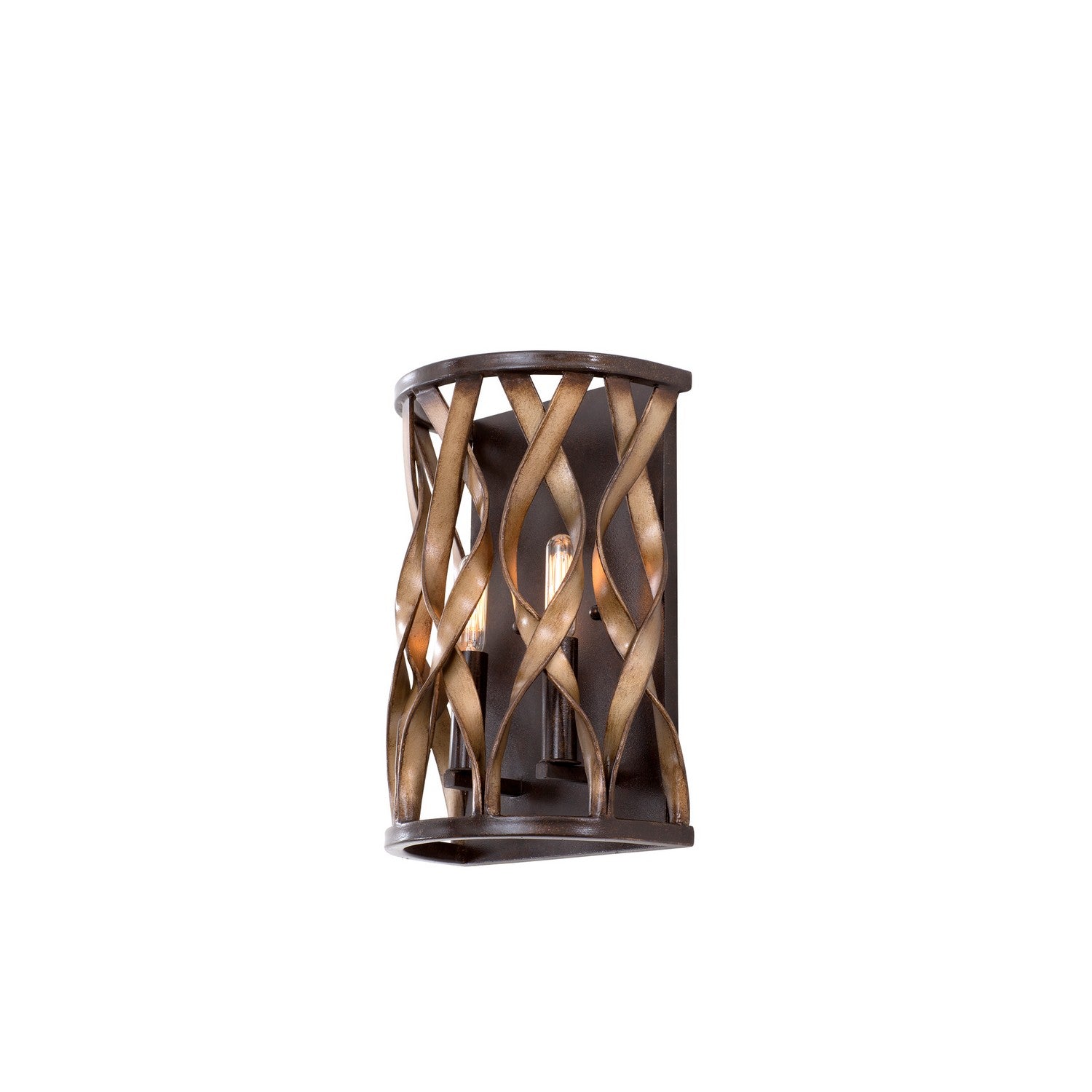 8'' Soho 2 Light Milk Chocolate Wall Sconce
