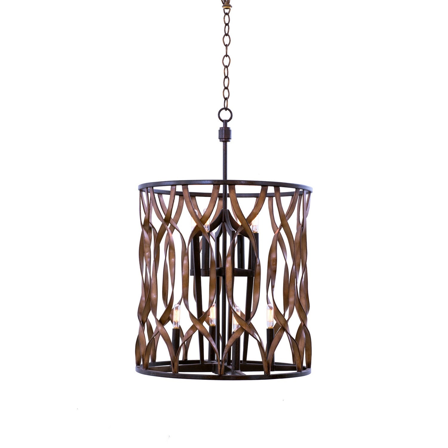 31'' Soho 8 Light Milk Chocolate Pendant