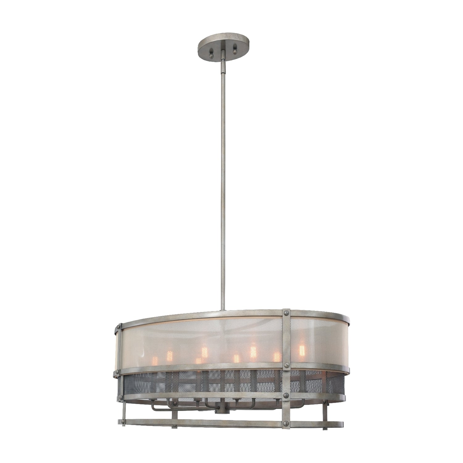 17'' Delano 8 Light Bronze Jewel Tone Chandelier