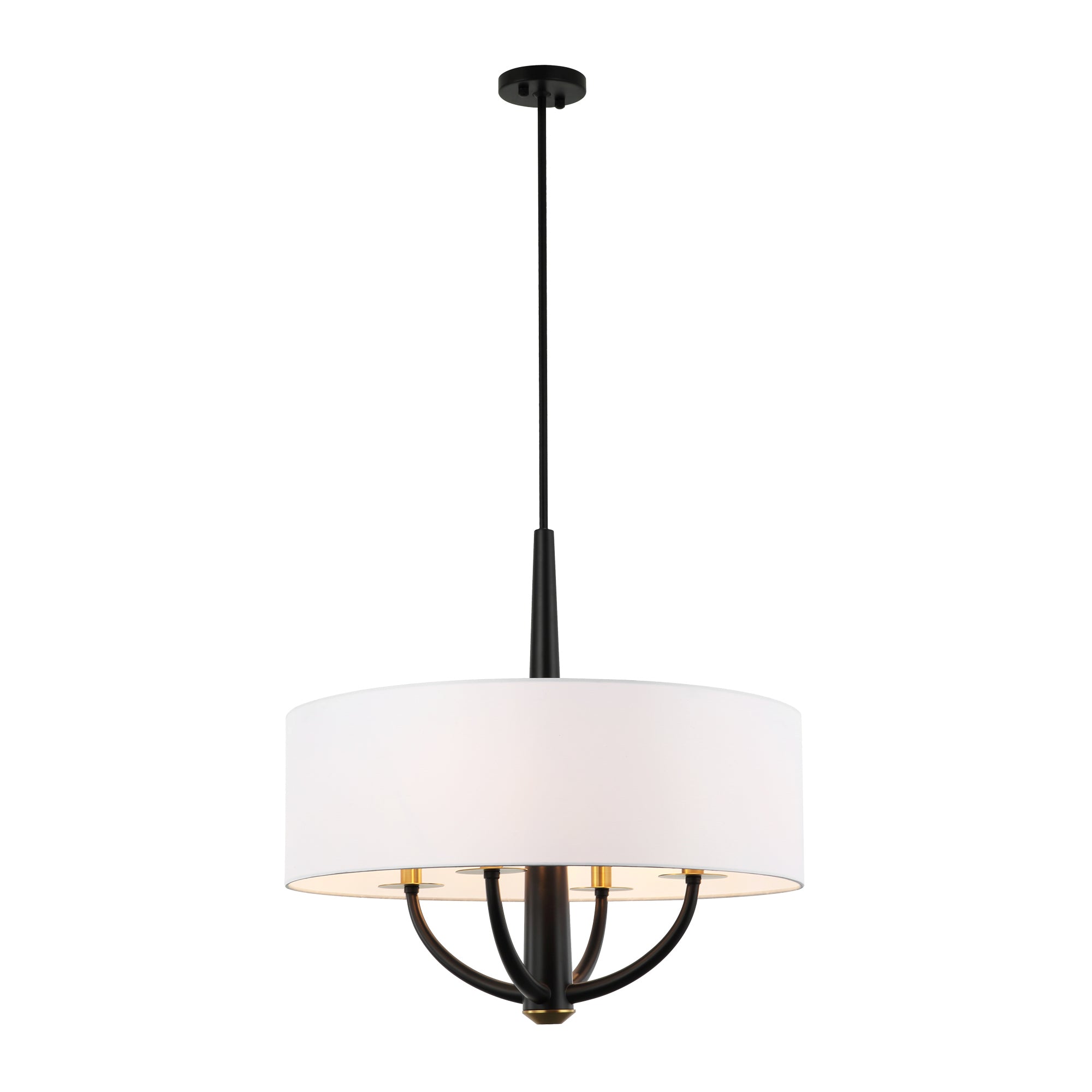 Patchwork 4 Light Satin Brass Pendant