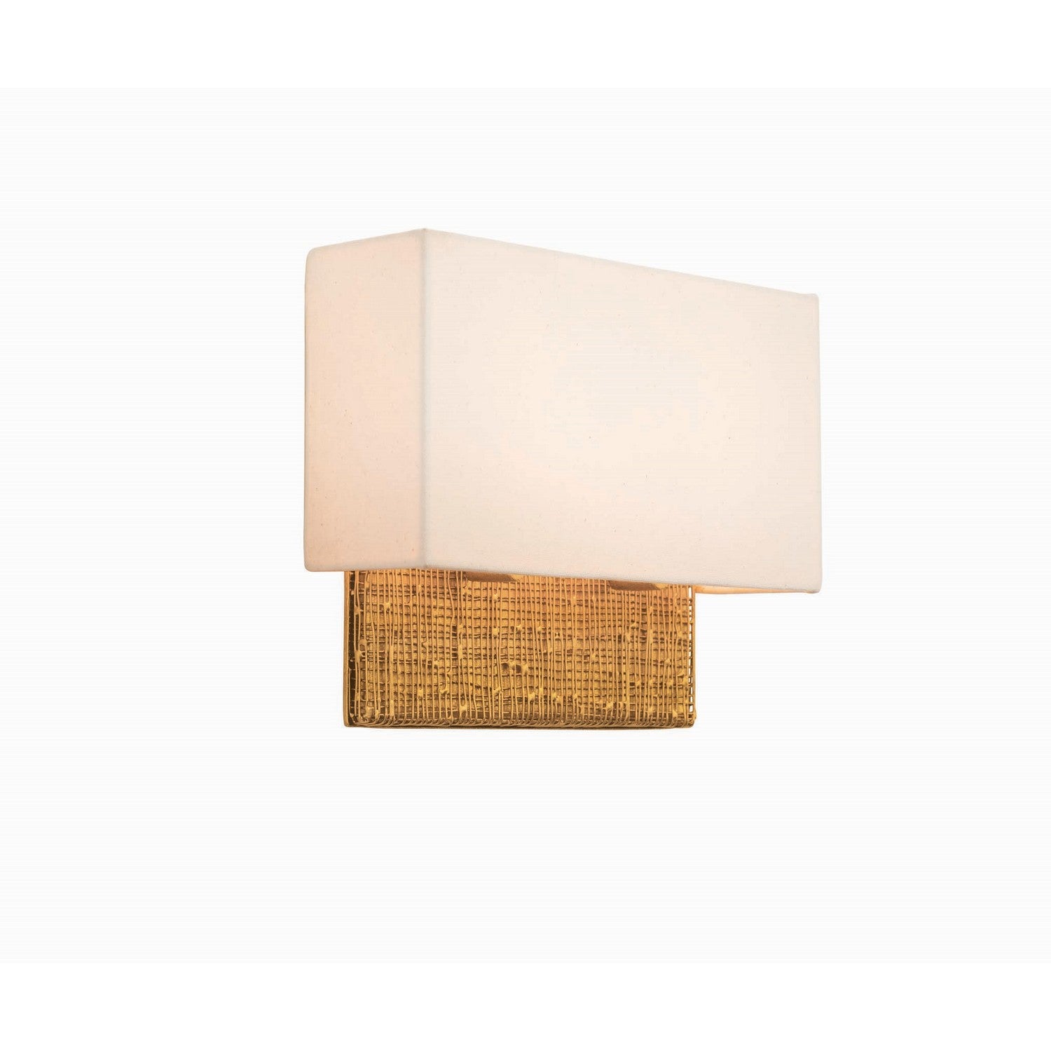 12'' Cestino 2 Light Gold Leaf Wall Sconce