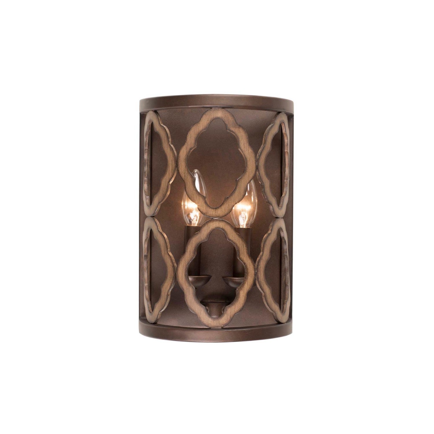 8'' Whittaker 2 Light Brownstone Wall Sconce