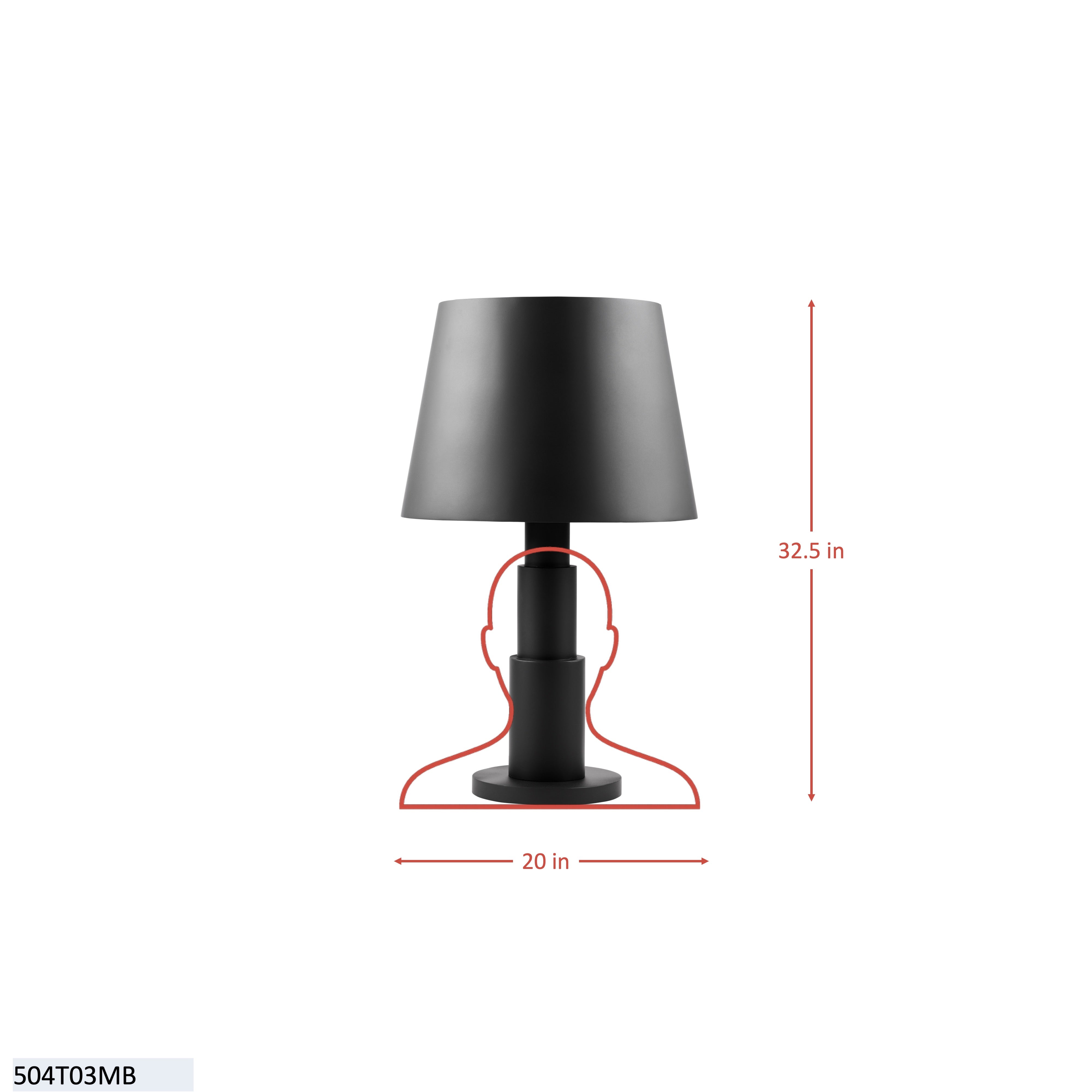 Giustino 3 Light Table Lamp