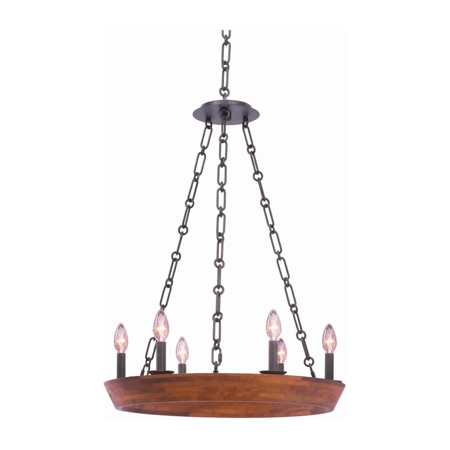 9'' Lansdale 6 Light Black Iron Pendant