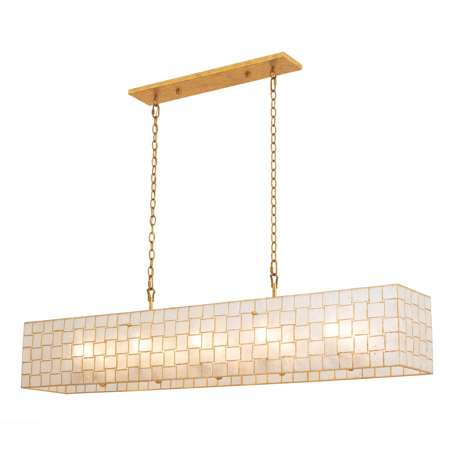 14.25'' Roxy 10 Light Oxidized Gold Leaf Linear Pendant